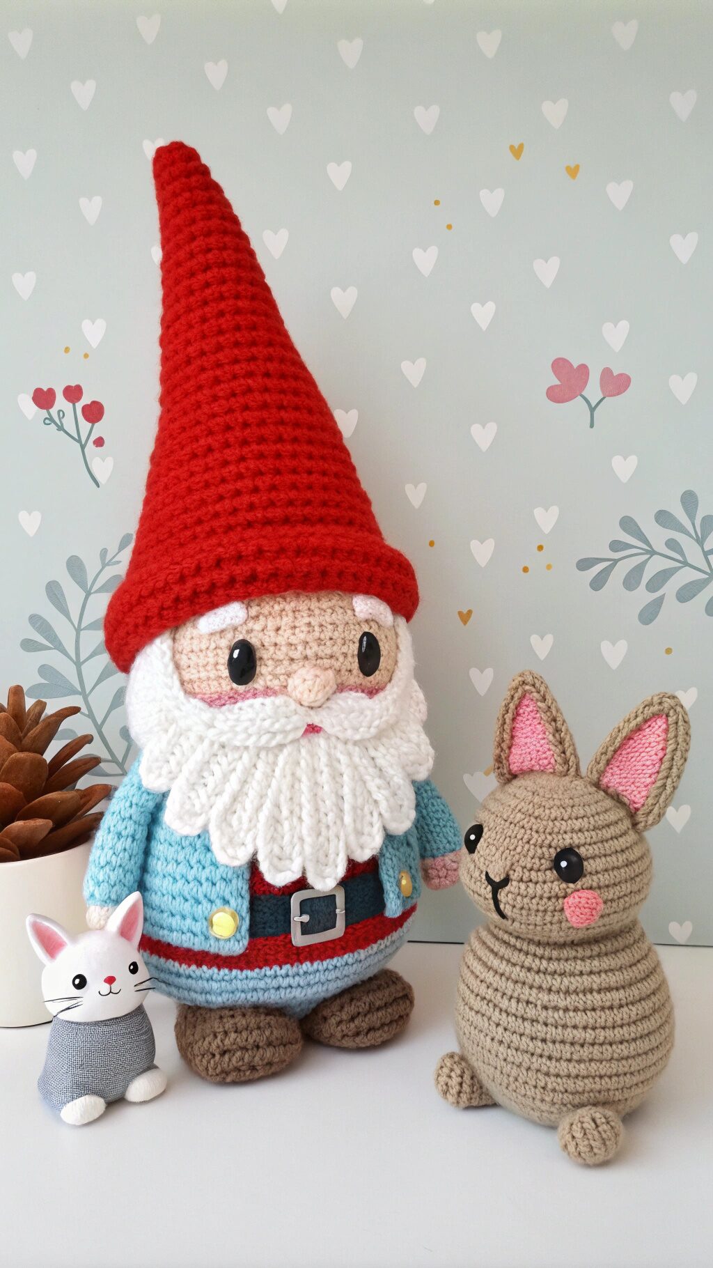 Gnome With Cute Pets