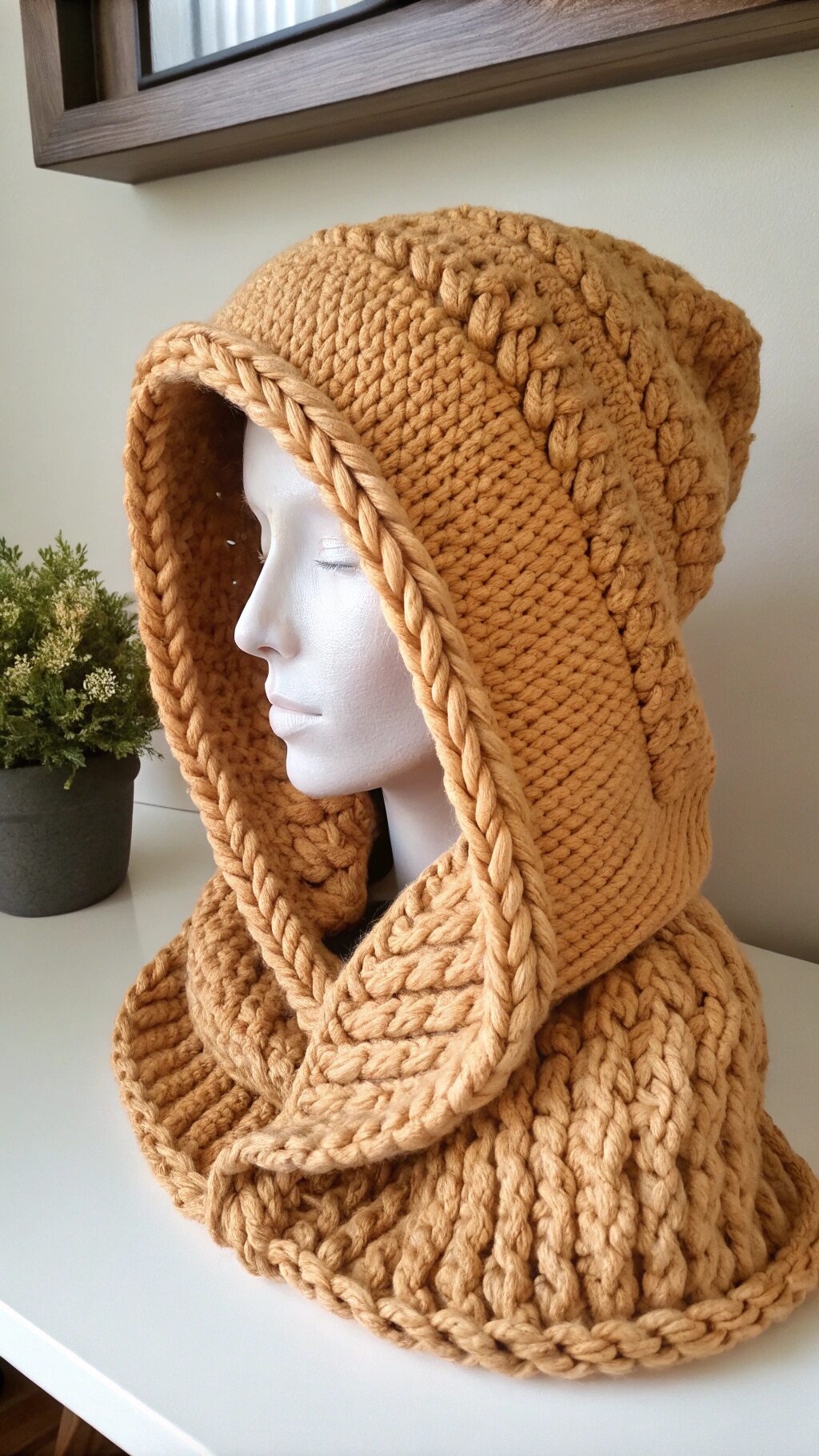 Chunky Knit Hood