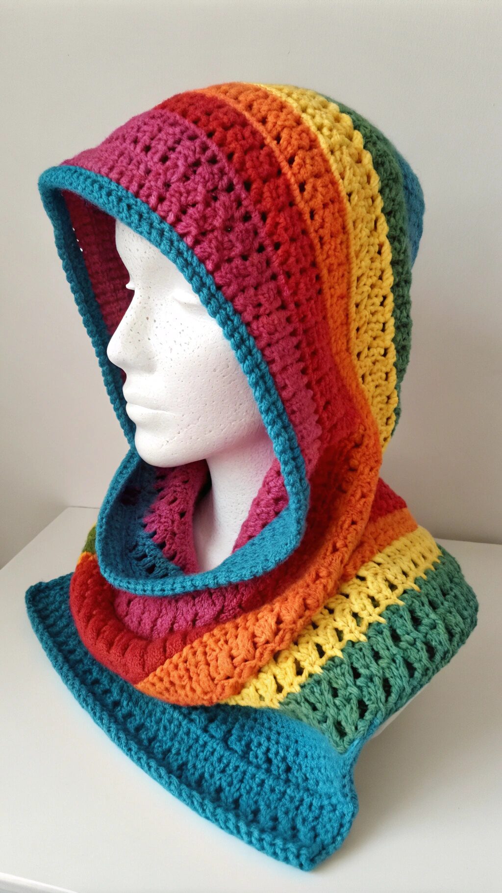Textured Cable Knit Hood
