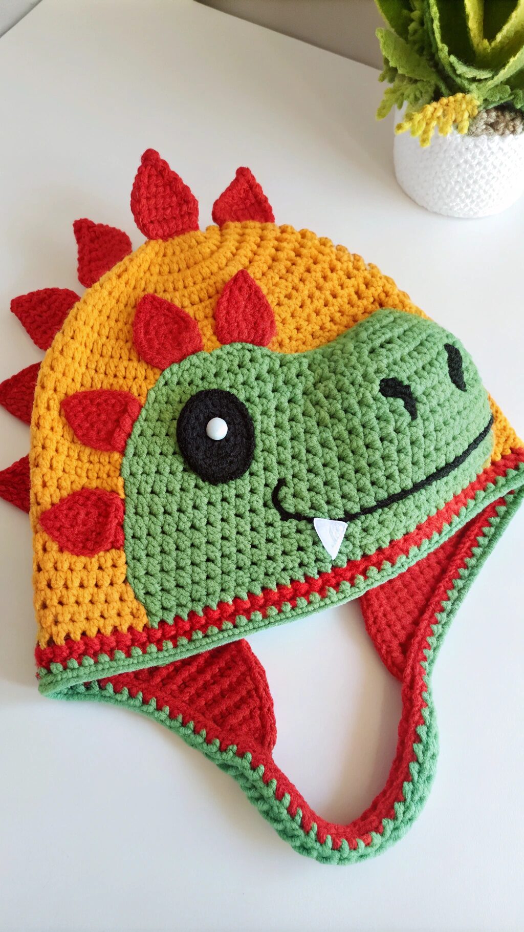 Crochet Dino Hat