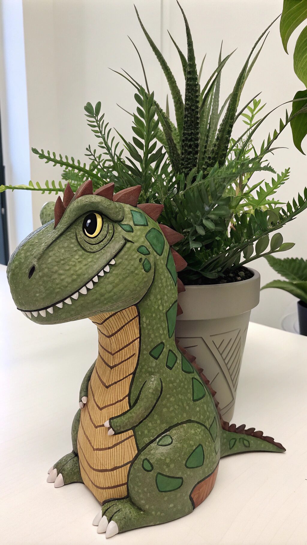 Dino Plant Pot Cover