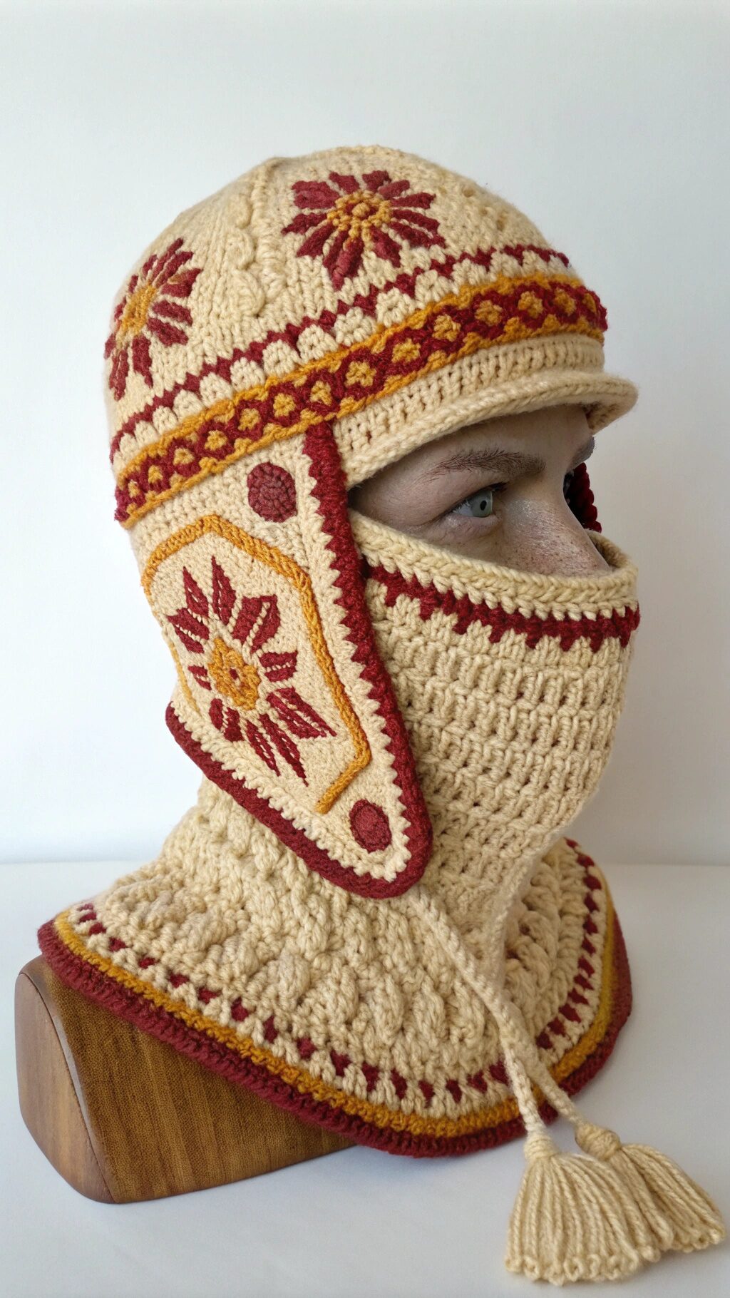 Vintage-Inspired Crochet Mask