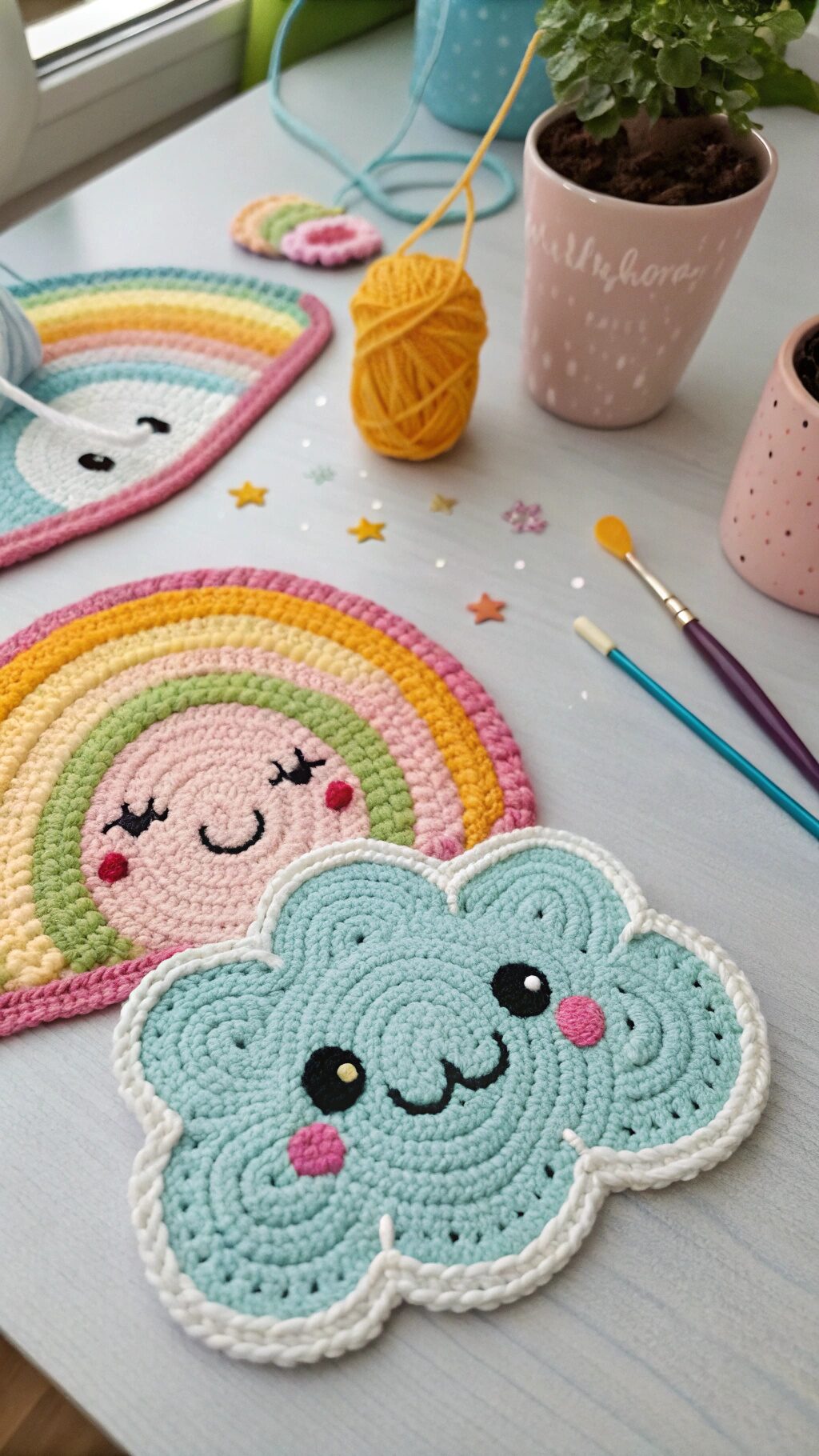 Playful Cartoon Appliqué