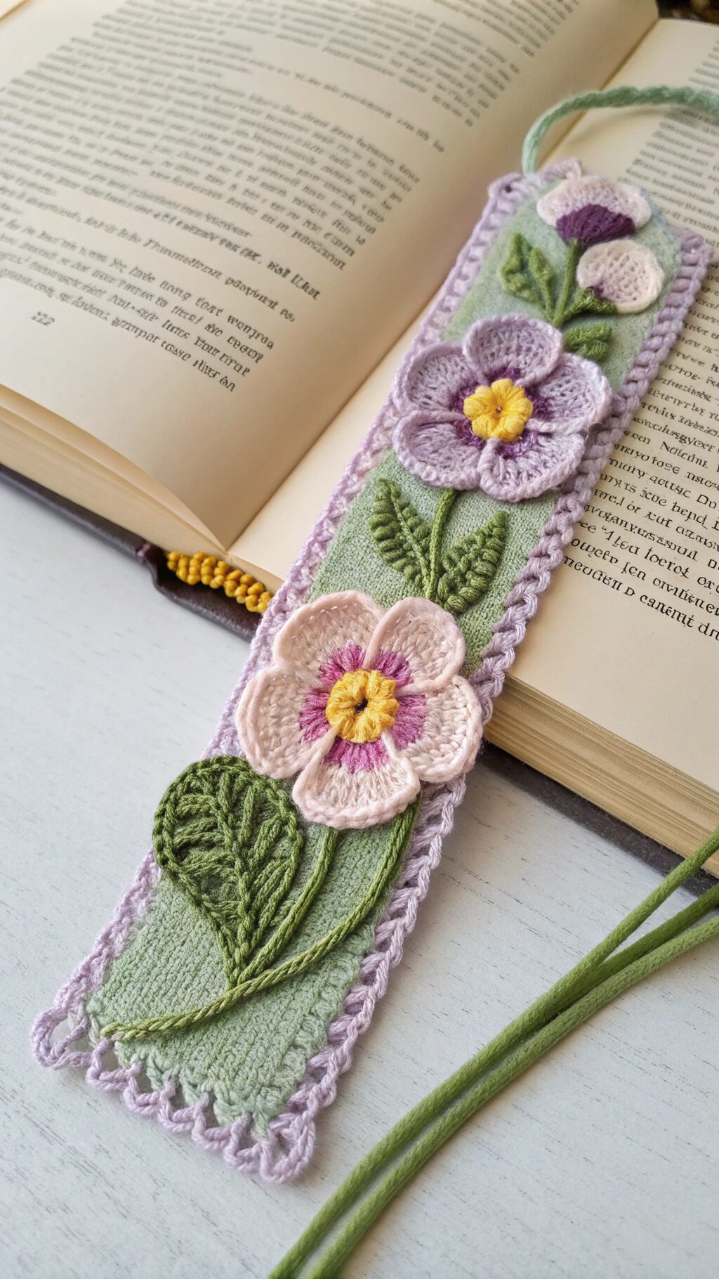 Sweet Pansy Bookmark