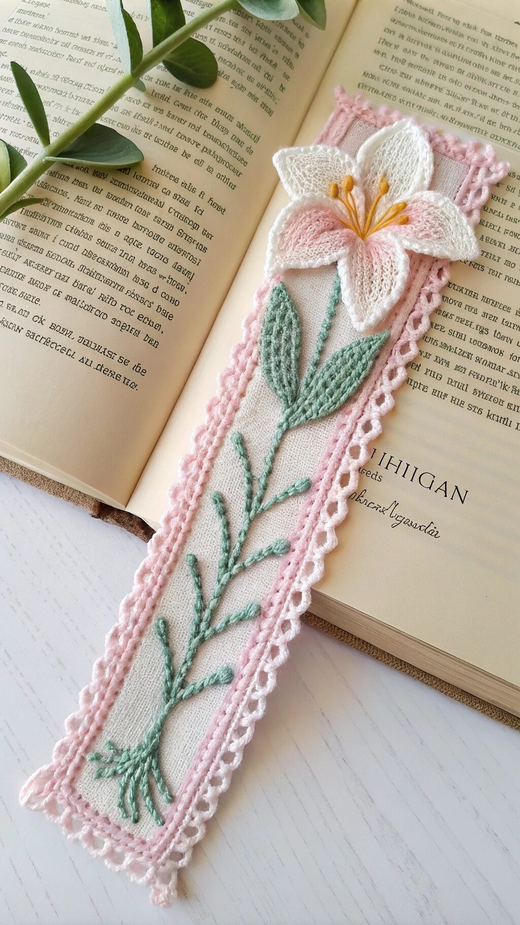 Elegant Lily Bookmark
