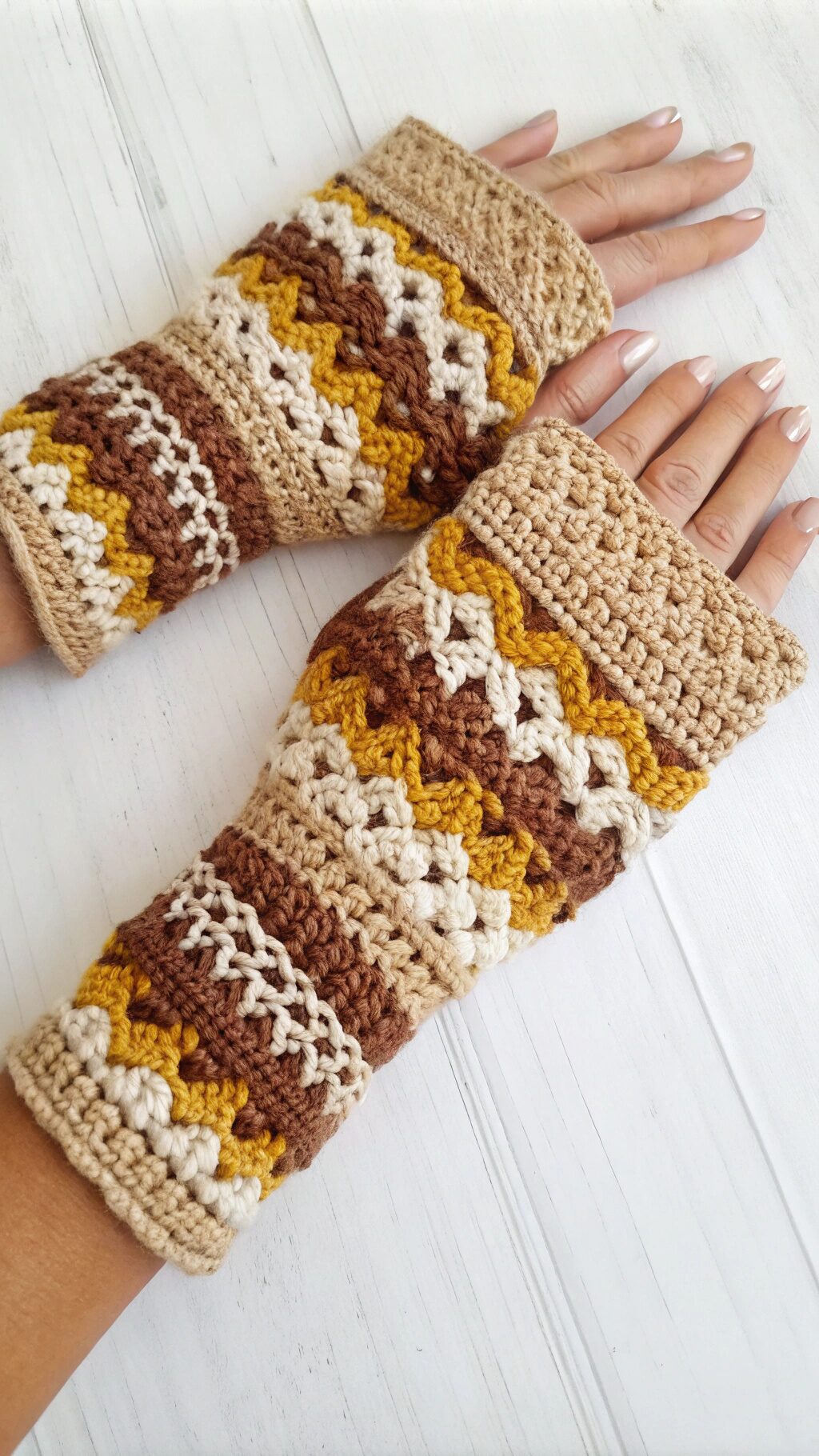 Boho Chic Fingerless Gloves