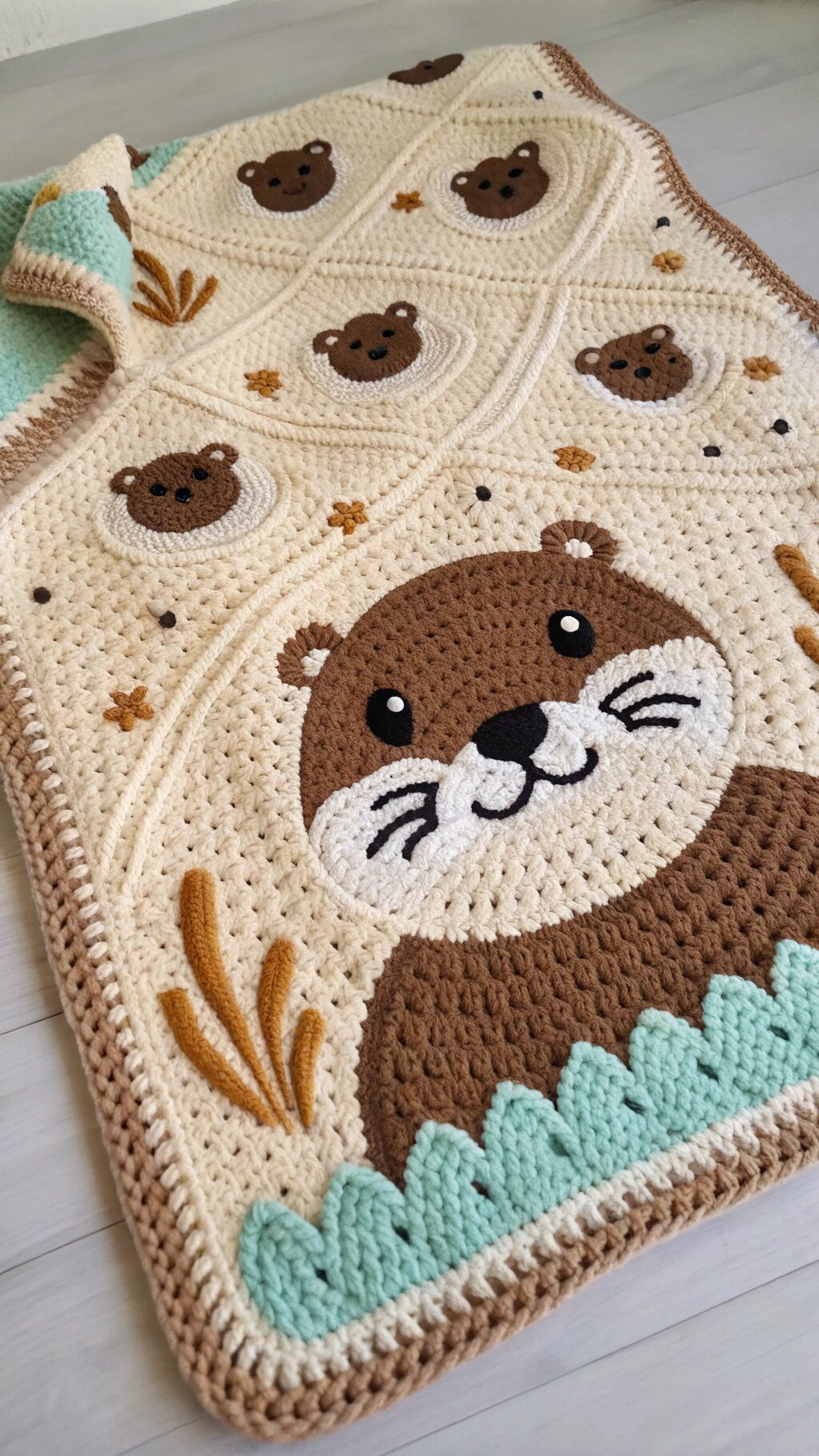 Otter Lovey Security Blanket