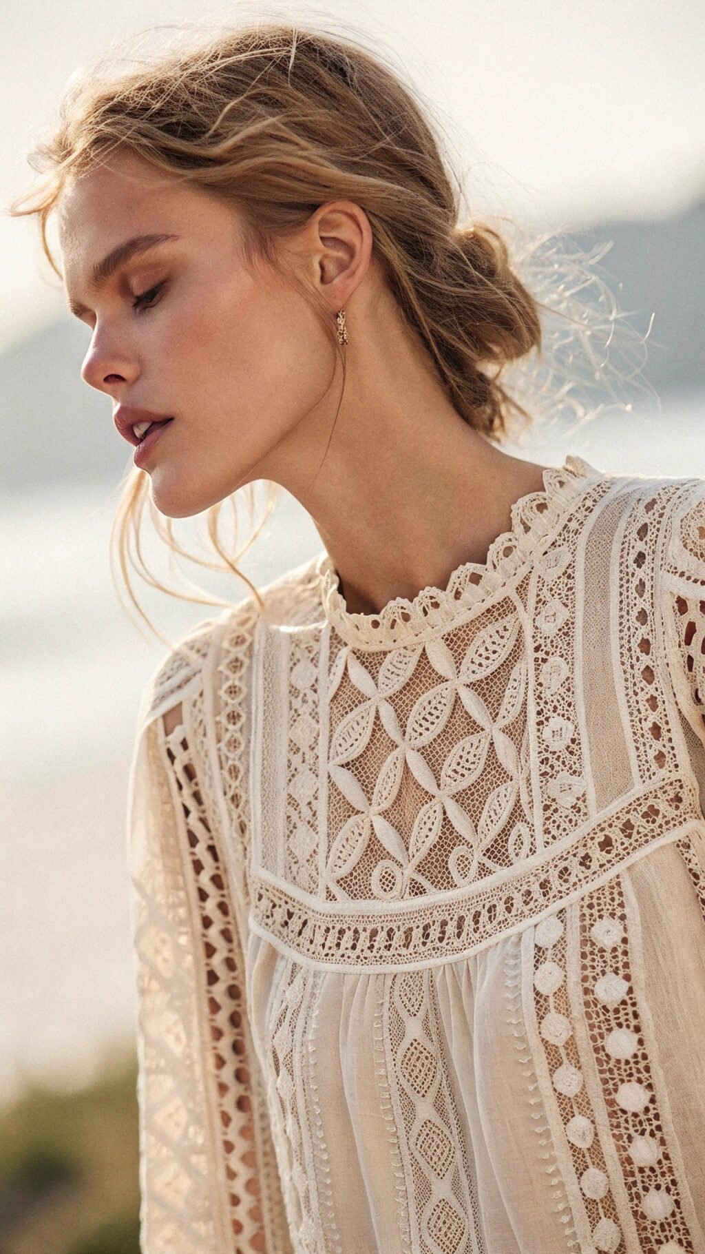 Delicate Lace Crochet Blouse