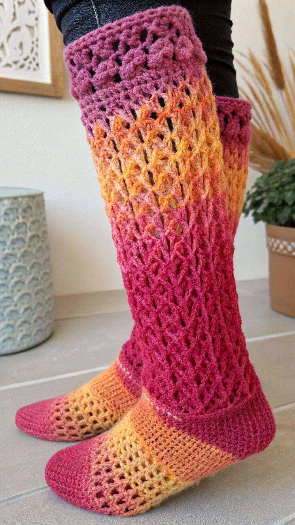 Hand-Dyed Artisan Crochet Warmers