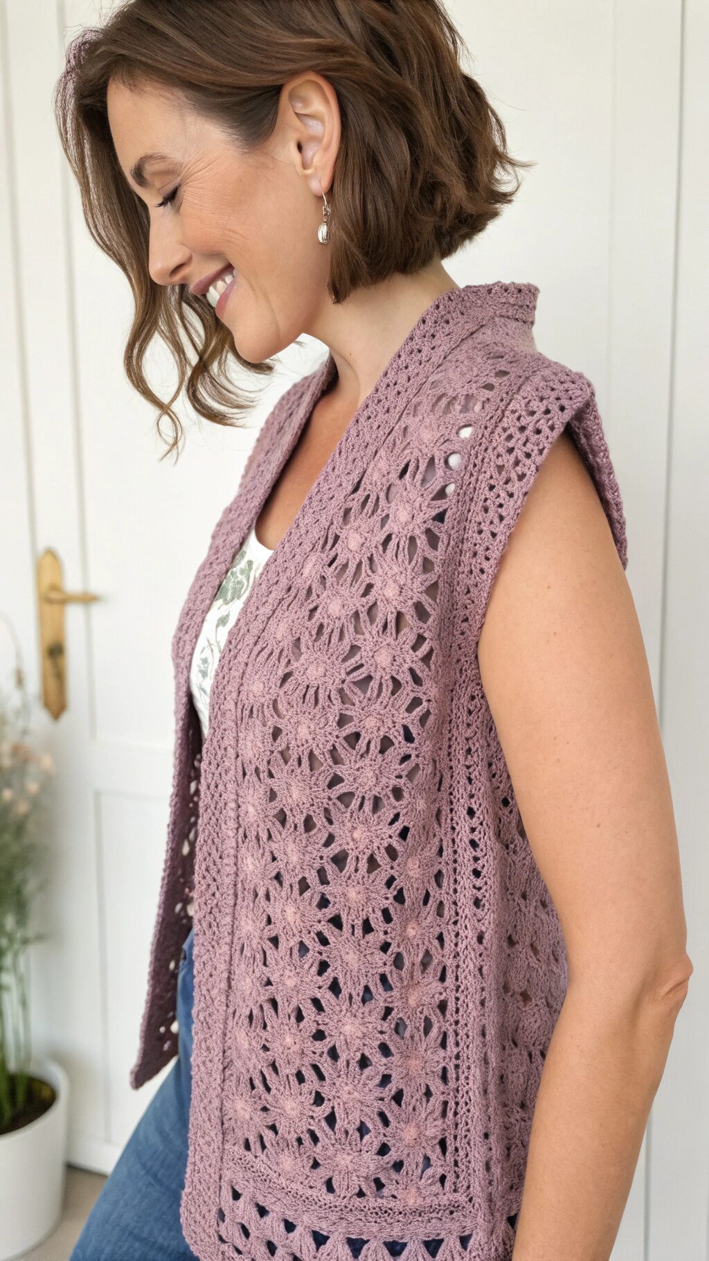 Minimalist Solid Color Vest
