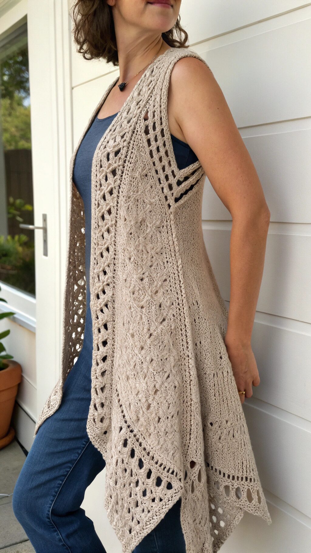 Asymmetrical Hem Vest