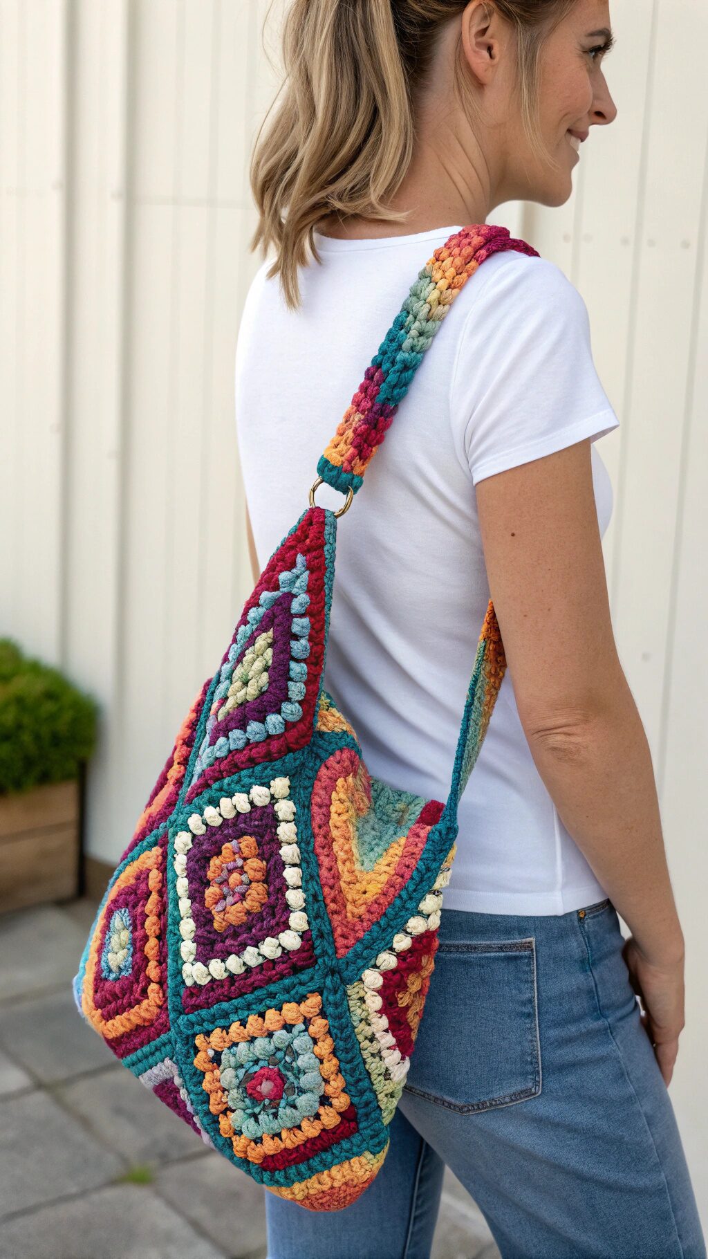 Lightweight Crochet Sling Bag