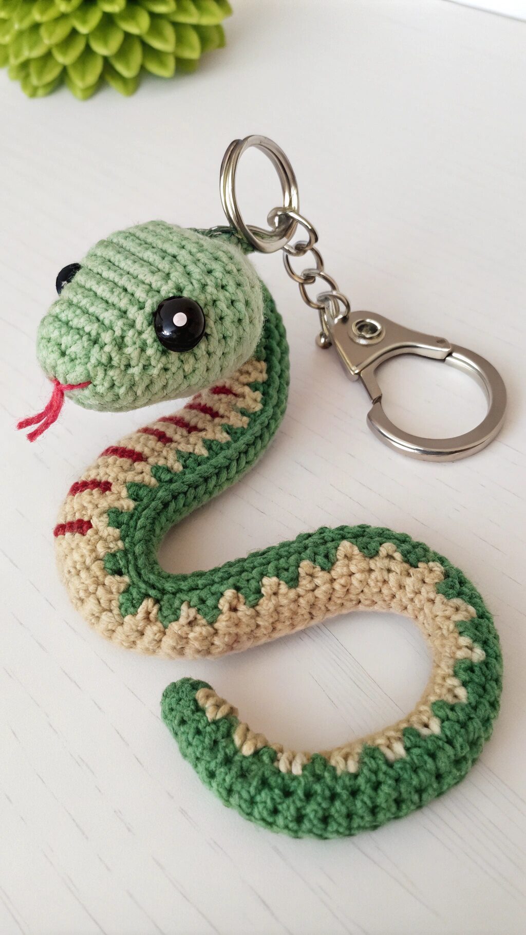 Simple Snake Keychain