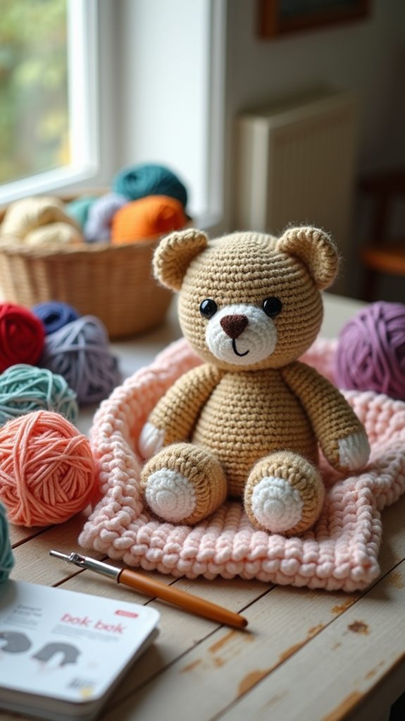 intricate crochet bear pattern