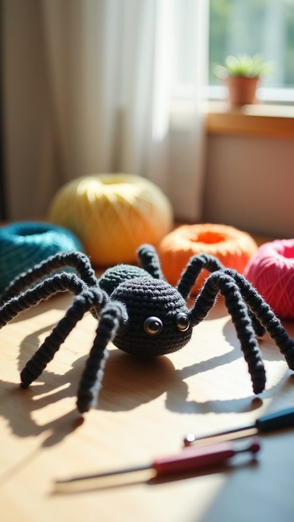 intricate lifelike spider design