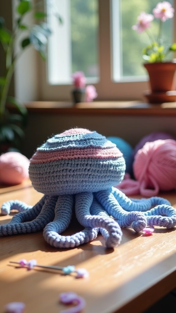 intricate tentacle jellyfish features