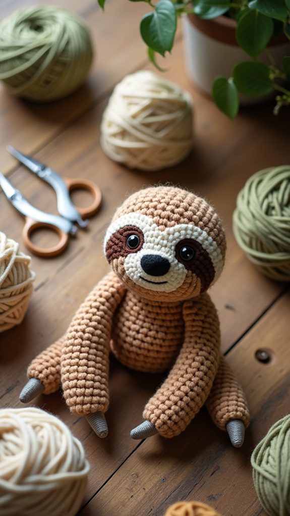 joyful relaxed carefree sloth