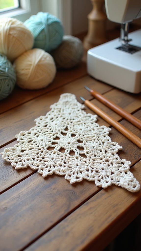 lace triangle design excellence