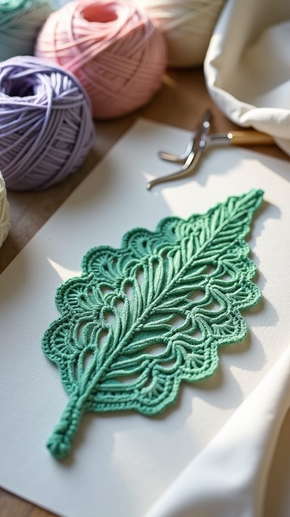 lacy leaf fabric design