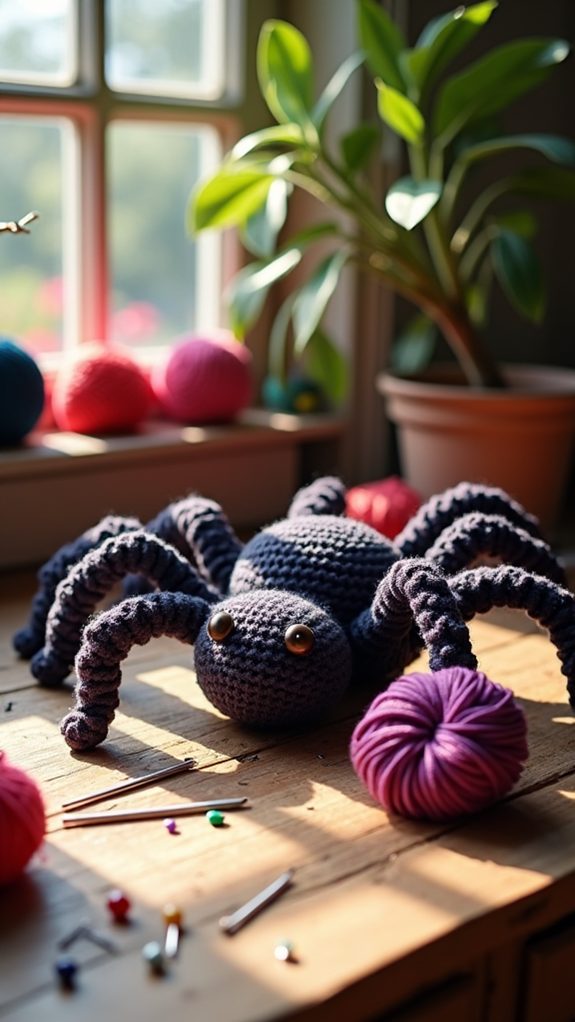 large yarn arachnid creation