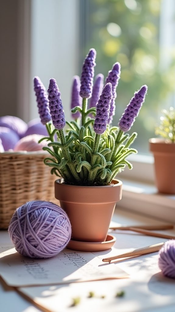 lavender crochet crafting delight