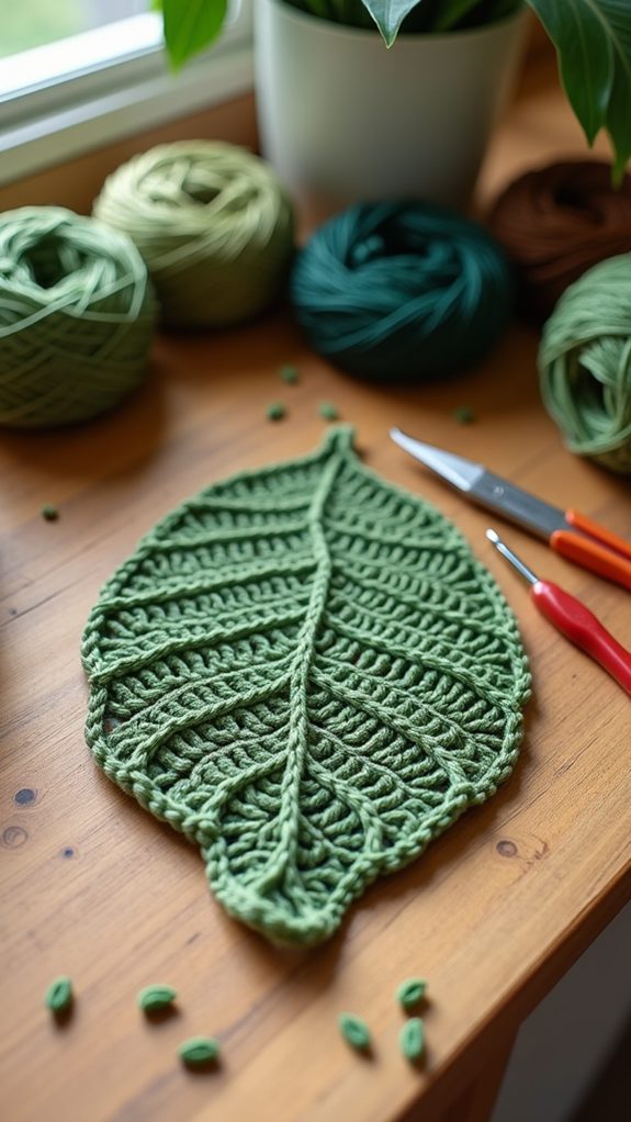 leaf pattern texture design