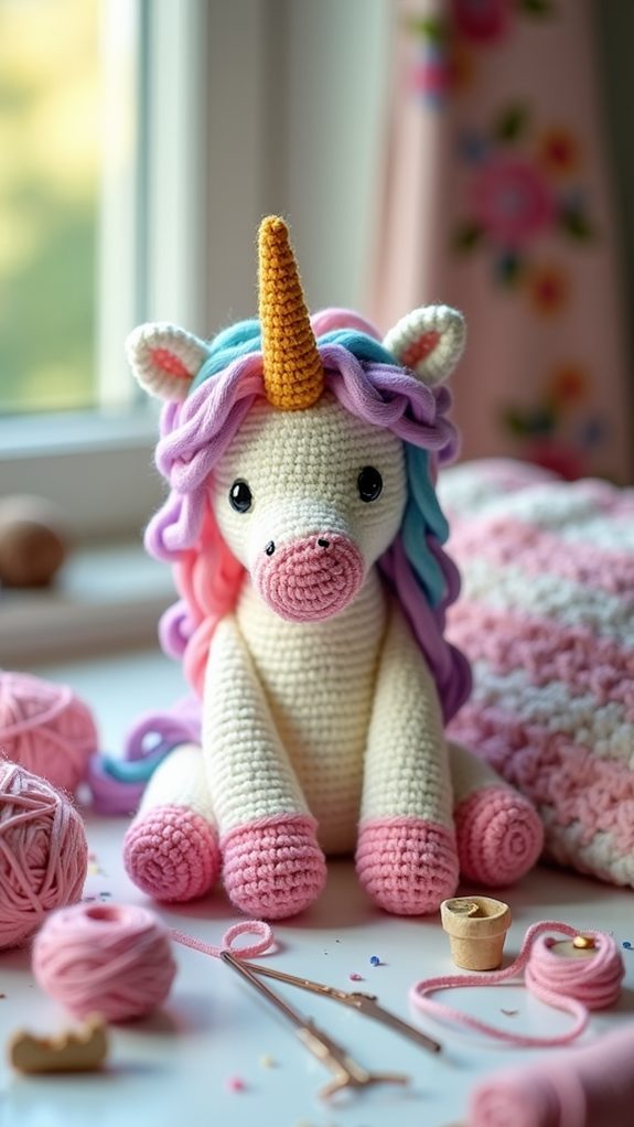 magical plush unicorn toy