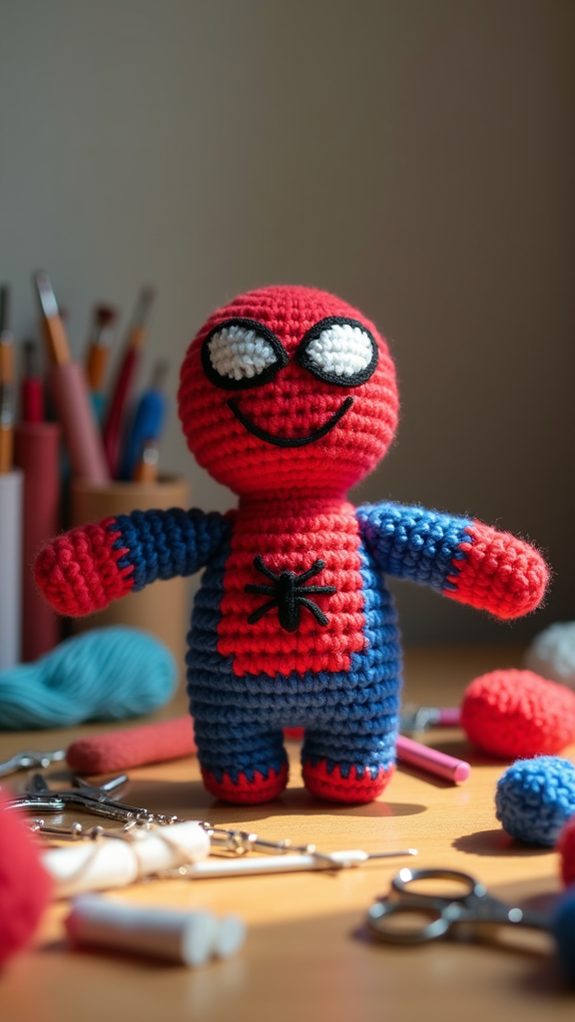 marvel themed finger puppet