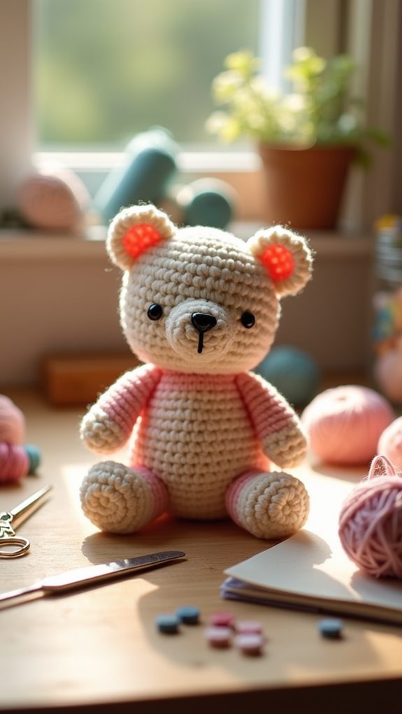 miniature portable plush bear