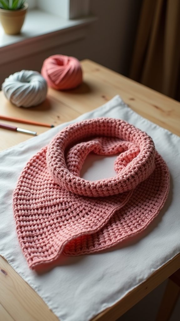 moss stitch cowl design
