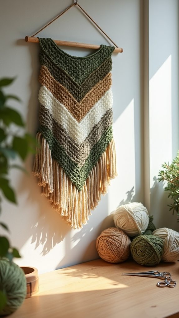 moss stitch wall decor