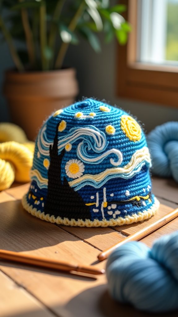night sky inspired headwear