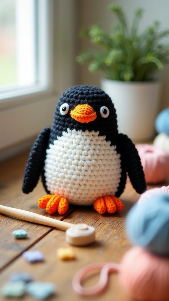 nursery penguin mobile toy