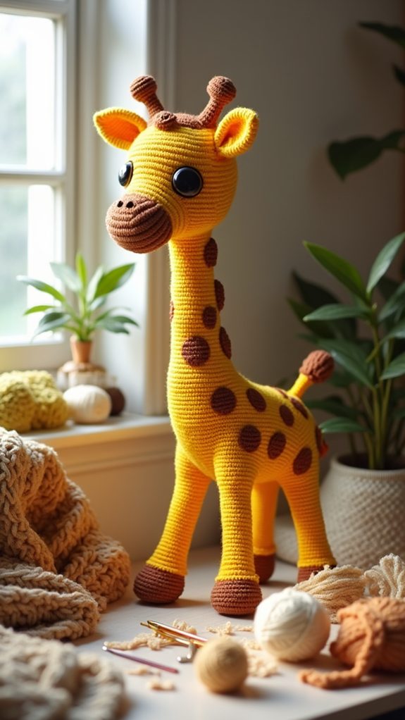 oversized giraffe floor d cor