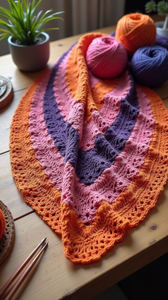 patterned knit fashion accessory