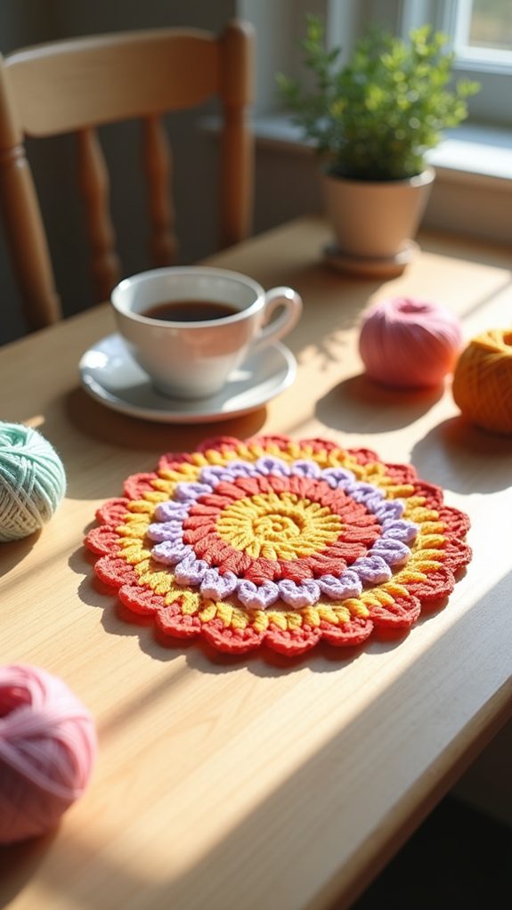 personalized colorful drink coaster