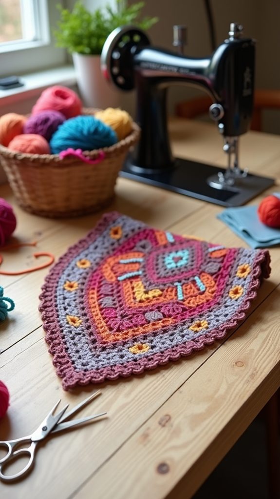 personalized crochet bandana design