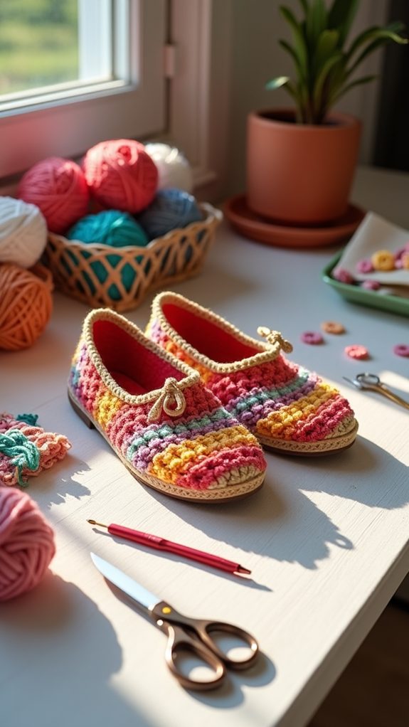 personalized crochet shoe designs