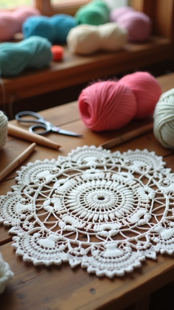 personalized lace table decor