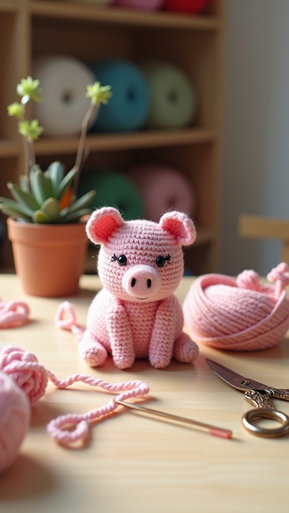 pig appliqu craft project