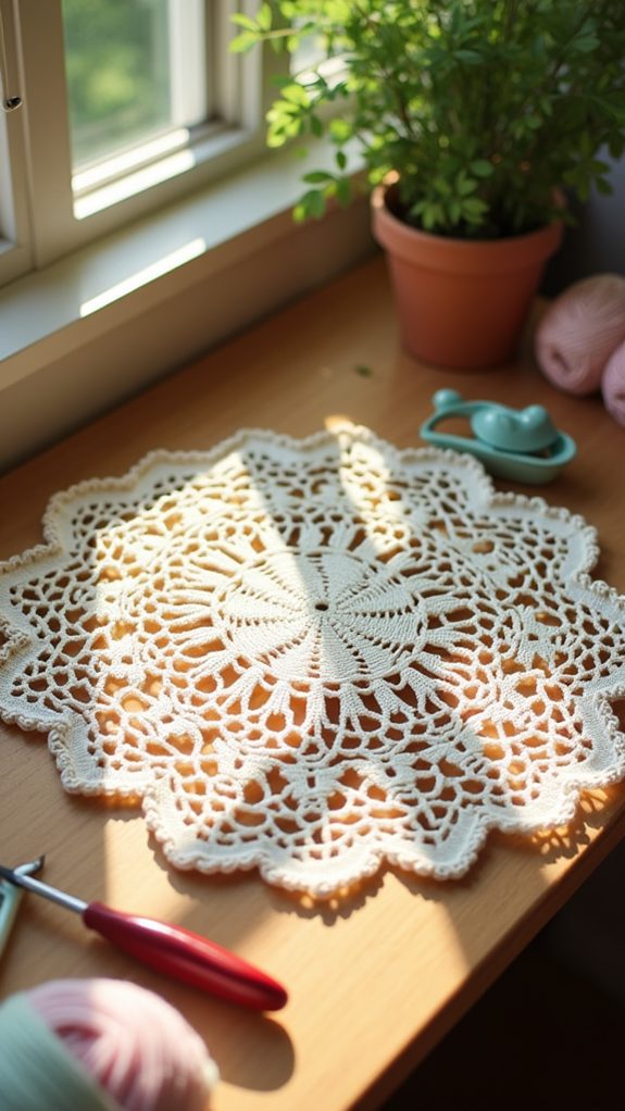 pineapple pattern decorative doily
