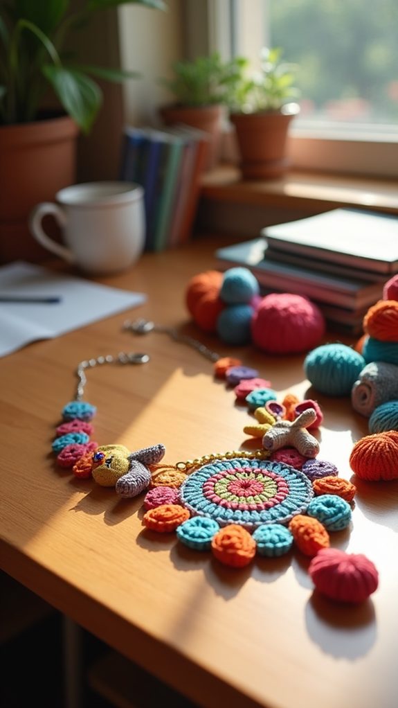 playful crochet animal accessories
