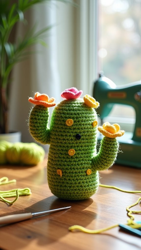 playful crochet cactus creations