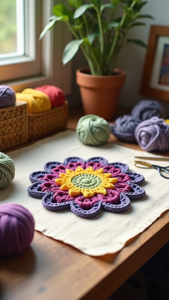 playful floral drink holder