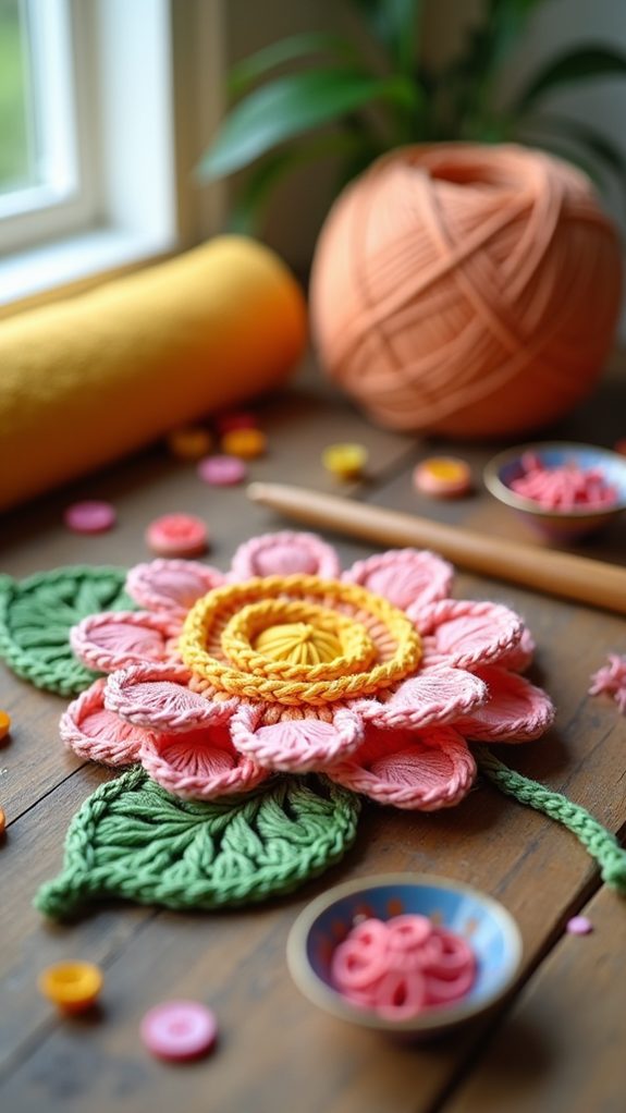 playful floral fabric design