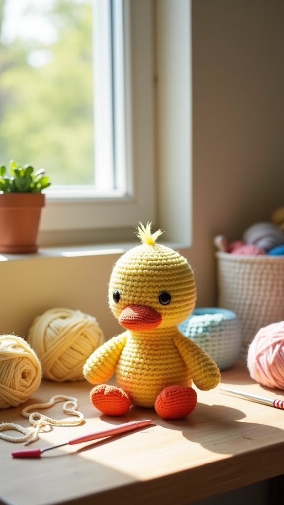 plush handmade duck toy