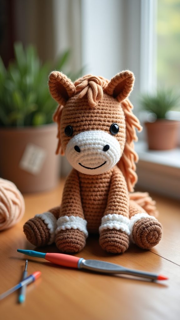 plush toy horse companion