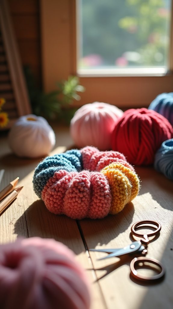 puff stitch hair decor