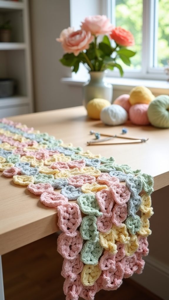 puff stitch table decor