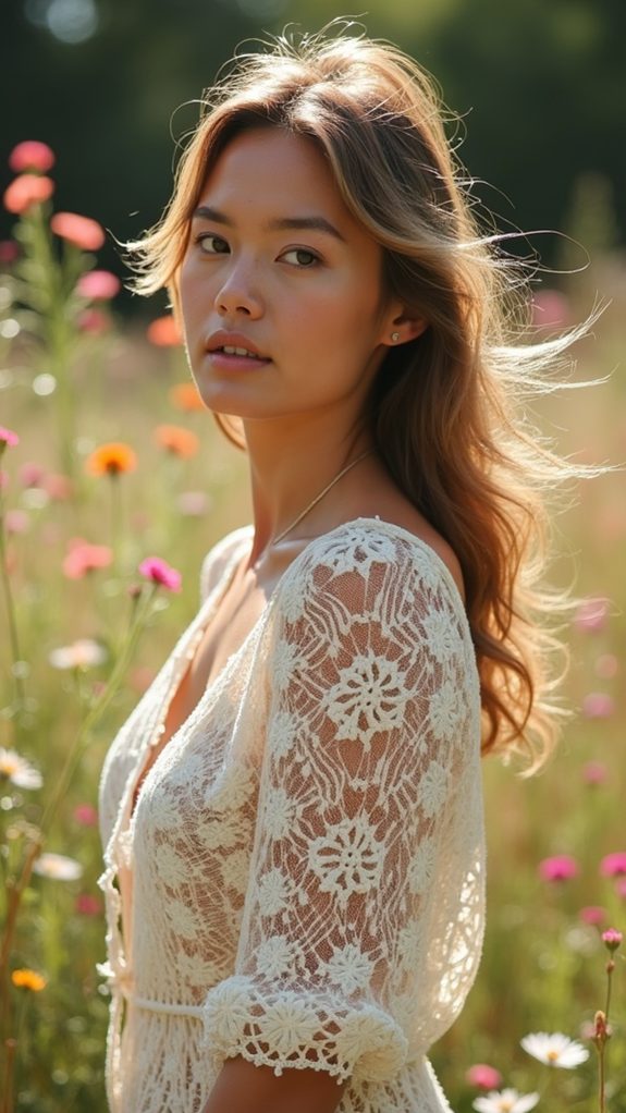 retro crochet pattern style